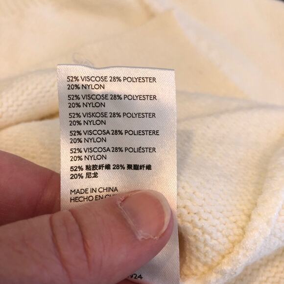 Anthropologie Maeve cream mock turtleneck sweater size Small - Picture 9 of 16